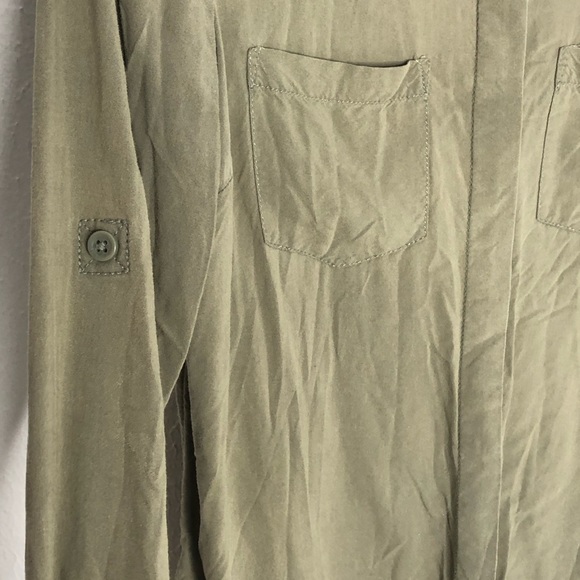 BeachLunchLounge Light Green Button Down Shirt XS - Picture 3 of 8